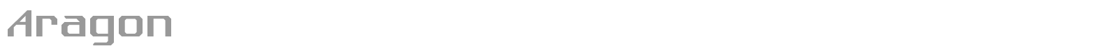 Aragon font preview